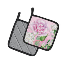 Load image into Gallery viewer, Rose Garden Pot Holders - Set of 2 - Heat-Resistant Kitchen Essentials BB7447PTHD