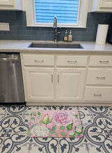 Load image into Gallery viewer, Rose Garden Machine Washable Memory Foam Mat BB7447RUG
