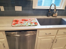 Load image into Gallery viewer, Poppies and Chamomiles Dish Drying Mat – Absorbent, Artistic Kitchen Essentials BB7448DDM