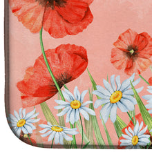 Load image into Gallery viewer, Poppies and Chamomiles Dish Drying Mat – Absorbent, Artistic Kitchen Essentials BB7448DDM