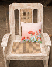 Load image into Gallery viewer, Poppies and Chamomiles Fabric Decorative Pillow BB7448PW1818