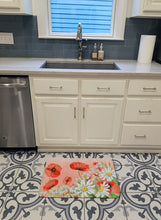 Load image into Gallery viewer, Poppies and Chamomiles Machine Washable Memory Foam Mat BB7448RUG