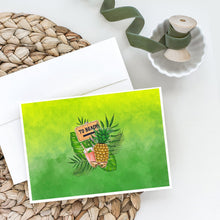 Load image into Gallery viewer, To the Beach Summer Greeting Cards -  Blank Note Cards – 8-Pack of Artist-Designed Cards with Envelopes