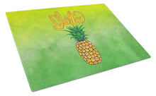 Load image into Gallery viewer, Aloha Pineapple Welcome Glass Cutting Boards – Durable, Decorative Kitchen Art Large BB7451LCB