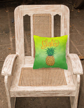 Load image into Gallery viewer, Aloha Pineapple Welcome Fabric Decorative Pillow BB7451PW1818