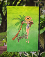 Load image into Gallery viewer, Hello Summer Lady in Swimsuit Garden Flag - Outdoor Decorative Yard Flag BB7452GF