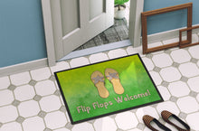 Load image into Gallery viewer, Flip Flops Welcome Doormat - 18x27 Decorative Floor Mat – Indoor/Outdoor Rug with Artistic Flair BB7454MAT