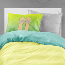 Load image into Gallery viewer, Flip Flops Welcome Fabric Standard Pillowcase – Artistic Decorative Front, White Back BB7454PILLOWCASE