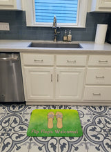 Load image into Gallery viewer, Flip Flops Welcome Machine Washable Memory Foam Mat BB7454RUG