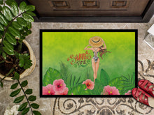 Load image into Gallery viewer, Summer Time Lady in Swimsuit Doormat - 24x36 Decorative Floor Mat – Indoor/Outdoor Rug with Artistic Flair BB7455JMAT