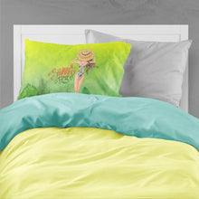 Load image into Gallery viewer, Summer Time Lady in Swimsuit Fabric Standard Pillowcase – Artistic Decorative Front, White Back BB7455PILLOWCASE