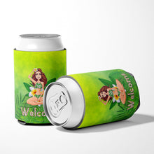 Load image into Gallery viewer, Welcome Lady in Bikini Summer Can or Bottle Hugger BB7457CC