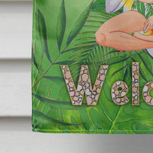 Load image into Gallery viewer, Welcome Lady in Bikini Summer Flag Canvas House Size BB7457CHF