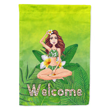 Load image into Gallery viewer, Welcome Lady in Bikini Summer Flag Canvas House Size BB7457CHF
