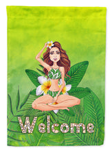 Load image into Gallery viewer, Welcome Lady in Bikini Summer Garden Flag - Outdoor Decorative Yard Flag BB7457GF