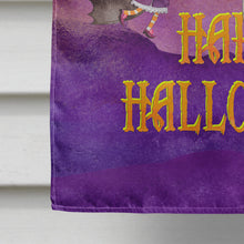Load image into Gallery viewer, Halloween Little Witch and Bat Flag Canvas House Size BB7458CHF