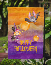 Load image into Gallery viewer, Halloween Little Witch and Bat Garden Flag - Outdoor Decorative Yard Flag BB7458GF