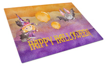 Load image into Gallery viewer, Halloween Little Witch and Bat Glass Cutting Boards – Durable, Decorative Kitchen Art Large BB7458LCB