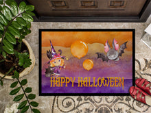 Load image into Gallery viewer, Halloween Little Witch and Bat Doormat - 18x27 Decorative Floor Mat – Indoor/Outdoor Rug with Artistic Flair BB7458MAT