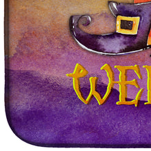 Load image into Gallery viewer, Halloween Welcome Witches Feet Dish Drying Mat – Absorbent, Artistic Kitchen Essentials BB7459DDM