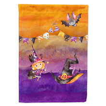 Load image into Gallery viewer, Halloween Little Witch Party Flag Canvas House Size BB7462CHF