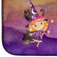 Load image into Gallery viewer, Halloween Little Witch Party Dish Drying Mat – Absorbent, Artistic Kitchen Essentials BB7462DDM