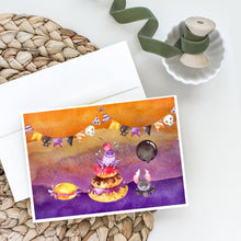 Load image into Gallery viewer, Halloween Sweets Party Greeting Cards -  Blank Note Cards – 8-Pack of Artist-Designed Cards with Envelopes
