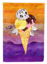 Load image into Gallery viewer, Halloween Sweets Ice Cream Skull Garden Flag - Outdoor Decorative Yard Flag BB7464GF