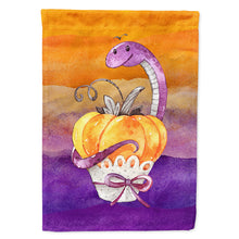 Load image into Gallery viewer, Halloween Pumpkin Snake Flag Canvas House Size BB7465CHF