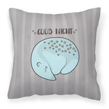 Load image into Gallery viewer, Nursery Good Night Opossum Fabric Decorative Pillow BB7468PW1818