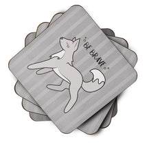 Load image into Gallery viewer, Nursery Be Brave Wolf Foam Coaster  BB7472FC