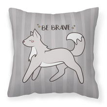 Load image into Gallery viewer, Nursery Be Brave Wolf Fabric Decorative Pillow BB7472PW1818