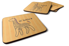 Load image into Gallery viewer, Nursery Be Awesome Griaffe Foam Coaster  BB7474FC