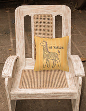 Load image into Gallery viewer, Nursery Be Awesome Griaffe Fabric Decorative Pillow BB7474PW1818