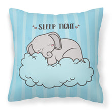 Load image into Gallery viewer, Nursery Sleep Tight Elephant Fabric Decorative Pillow BB7475PW1818