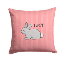 Load image into Gallery viewer, Nursery Love Bunny Rabbit Throw Pillow - 14x14 Decorative Pillow – Art for Your Home &amp; Patio BB7476PW1414