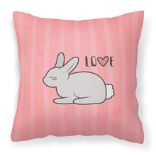 Load image into Gallery viewer, Nursery Love Bunny Rabbit Fabric Decorative Pillow BB7476PW1818