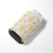 Load image into Gallery viewer, Watercolor Leaves Pink Can or Bottle Hugger BB7480CC