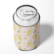 Load image into Gallery viewer, Watercolor Leaves Pink Can or Bottle Hugger BB7480CC
