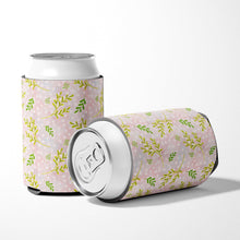 Load image into Gallery viewer, Watercolor Leaves Pink Can or Bottle Hugger BB7480CC