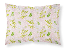 Load image into Gallery viewer, Watercolor Leaves Pink Fabric Standard Pillowcase – Artistic Decorative Front, White Back BB7480PILLOWCASE