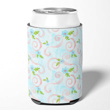 Load image into Gallery viewer, Watercolor Blue Flowers and Swirls Can or Bottle Hugger BB7482CC