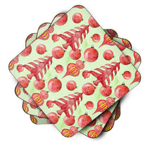 Load image into Gallery viewer, Red Christmas Tree and Ornaments Foam Coaster  BB7483FC