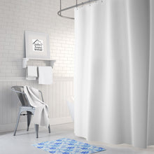 Load image into Gallery viewer, Blue Snowflakes Watercolor Machine Washable Memory Foam Mat BB7484RUG