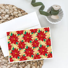 Load image into Gallery viewer, Poinsetta Christmas Greeting Cards -  Blank Note Cards – 8-Pack of Artist-Designed Cards with Envelopes