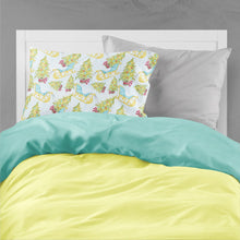 Load image into Gallery viewer, Christmas Tree and Sleigh Fabric Standard Pillowcase – Artistic Decorative Front, White Back BB7486PILLOWCASE