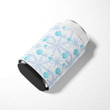 Load image into Gallery viewer, Winter Snowflakes on White Can or Bottle Hugger BB7487CC