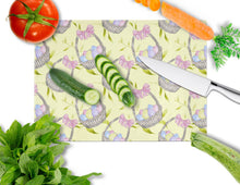 Load image into Gallery viewer, Easter Basket and Eggs Glass Cutting Boards – Durable, Decorative Kitchen Art Large BB7490LCB
