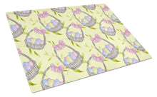 Load image into Gallery viewer, Easter Basket and Eggs Glass Cutting Boards – Durable, Decorative Kitchen Art Large BB7490LCB