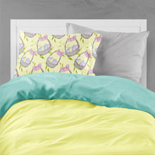 Load image into Gallery viewer, Easter Basket and Eggs Fabric Standard Pillowcase – Artistic Decorative Front, White Back BB7490PILLOWCASE